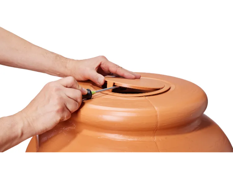 4rain Regentonne »Amphora«, mit 330 oder 500 Liter Volumen, inklusive Regensammler