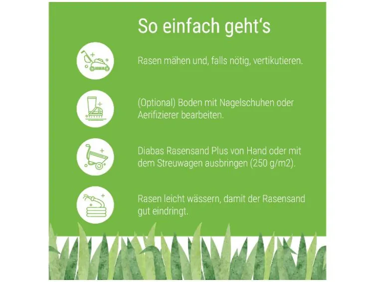 Rasensand Plus »Diabas«, 25 kg