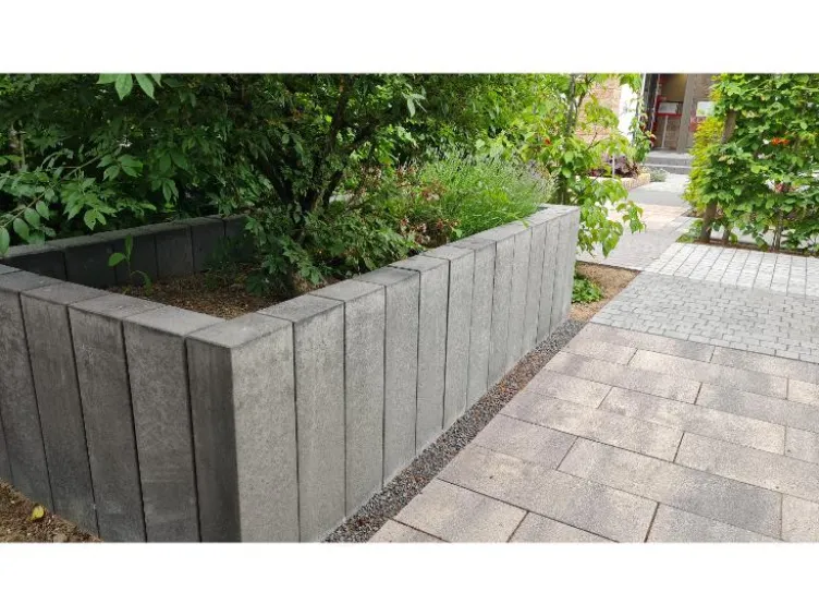 Rechteck-Palisade, 12x16,5x150 cm
