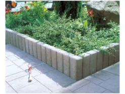 Rechteck-Palisade 12x16,5x80 cm