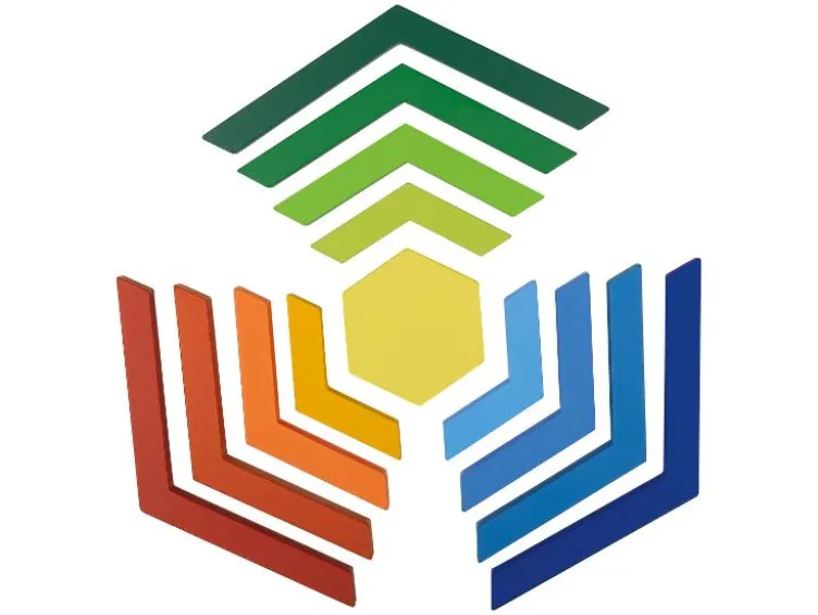 Regenbogen-Stapelwürfel / Regenbogen-Legespiel / Regenbogen-Stecktürme / Mosaik-Spiel