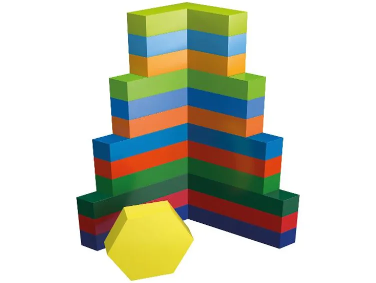 Regenbogen-Stapelwürfel / Regenbogen-Legespiel / Regenbogen-Stecktürme / Mosaik-Spiel