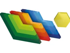 Regenbogen-Stapelwürfel / Regenbogen-Legespiel / Regenbogen-Stecktürme / Mosaik-Spiel