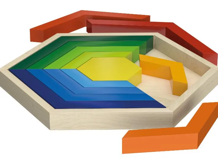 Regenbogen-Stapelwürfel / Regenbogen-Legespiel / Regenbogen-Stecktürme / Mosaik-Spiel
