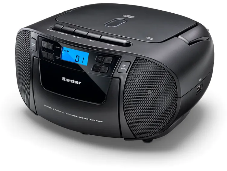 RR 5045 tragbares Radio mit CD-Player, Kassettenplayer, UKW Radio, USB / AUX-In