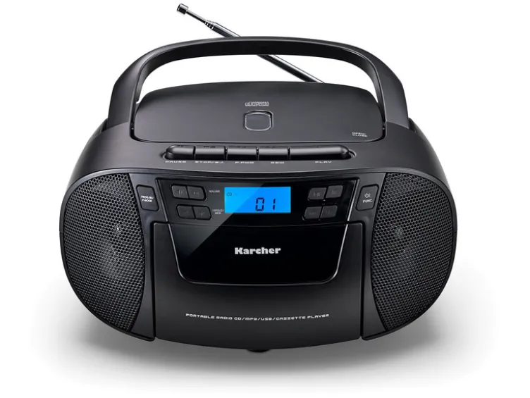 RR 5045 tragbares Radio mit CD-Player, Kassettenplayer, UKW Radio, USB / AUX-In
