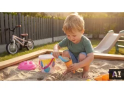 Sandspielzeug mit Eimer / Lastwagen / Gießkanne / Eiscreme