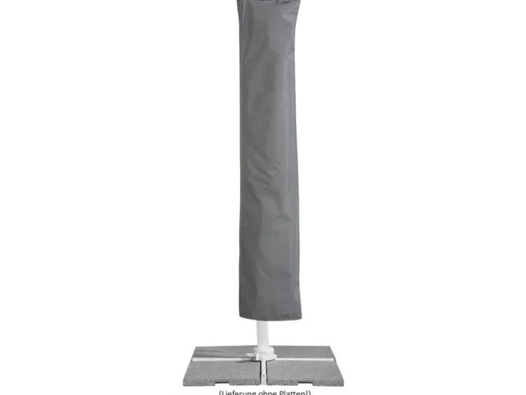 Schneider Ampelschirm »RHODOS TWIST BIANCO«, 300 x 300 cm, mit Plattenständer, imprägniert