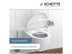 Schütte WC-Sitz High Gloss mit Absenkautomatik und Schnellverschluss