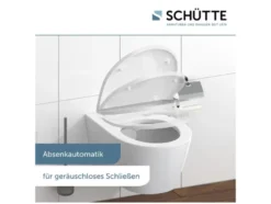Schütte WC-Sitz High Gloss mit Absenkautomatik und Schnellverschluss