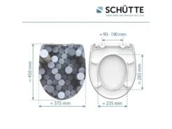 Schütte WC-Sitz High Gloss mit Absenkautomatik und Schnellverschluss
