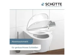 Schütte WC-Sitz High Gloss mit Absenkautomatik und Schnellverschluss