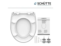 Schütte WC-Sitz High Gloss mit Absenkautomatik und Schnellverschluss