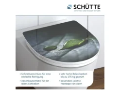 Schütte WC-Sitz High Gloss mit Absenkautomatik und Schnellverschluss