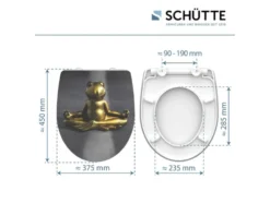 Schütte WC-Sitz High Gloss mit Absenkautomatik und Schnellverschluss