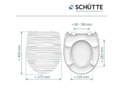 Schütte WC-Sitz High Gloss mit Absenkautomatik und Schnellverschluss
