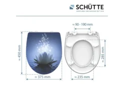 Schütte WC-Sitz High Gloss mit Absenkautomatik und Schnellverschluss
