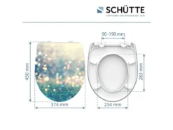 Schütte WC-Sitz High Gloss mit Absenkautomatik und Schnellverschluss