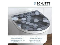 Schütte WC-Sitz High Gloss mit Absenkautomatik und Schnellverschluss