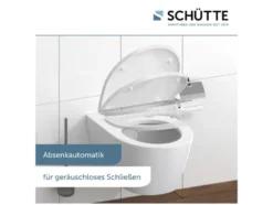 Schütte WC-Sitz High Gloss mit Absenkautomatik und Schnellverschluss