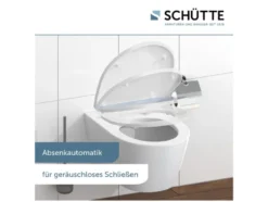 Schütte WC-Sitz High Gloss mit Absenkautomatik und Schnellverschluss