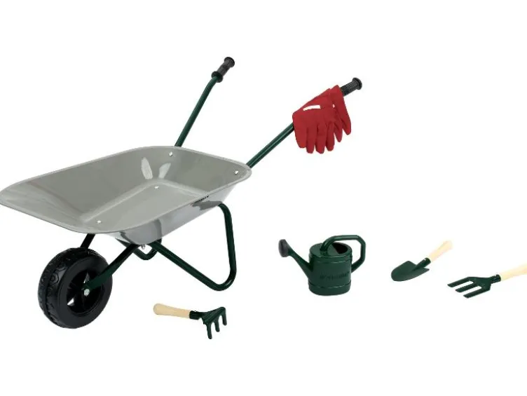 Schubkarre mit Gartenwerkzeug, 7-teilig