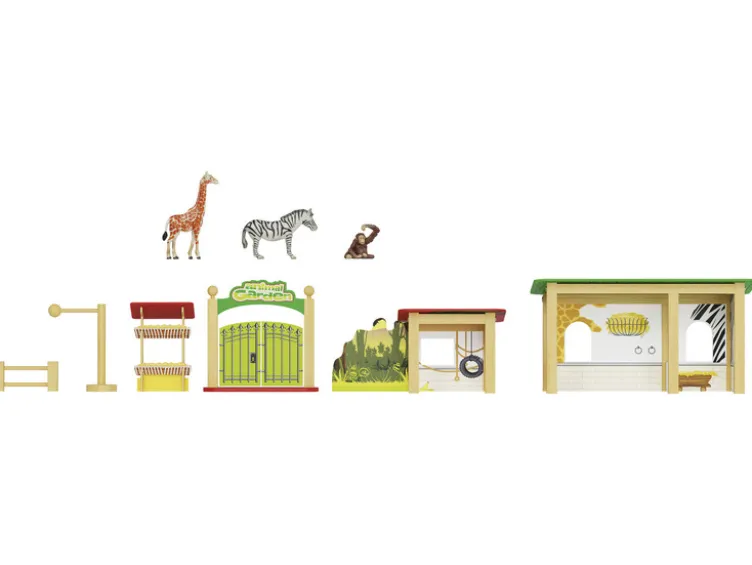 Set Bauernhof / Feenbaum / Zoo, aus Holz