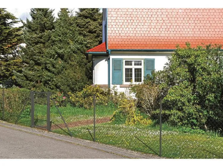 Set Maschendrahtzaun zum Einbetonieren 25m, anthrazit