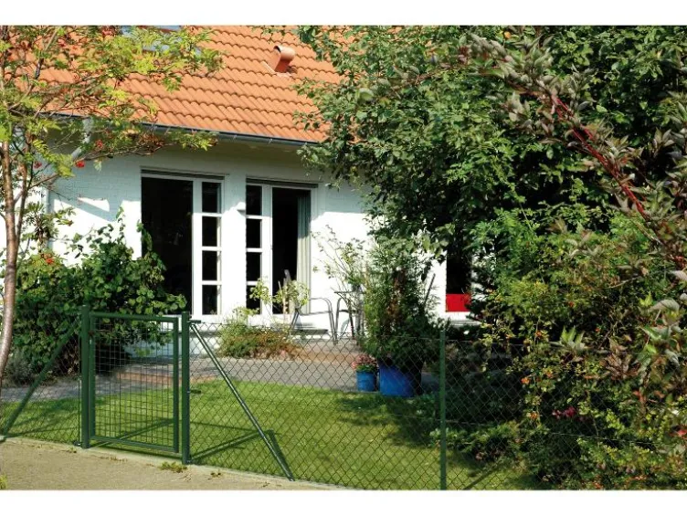 Set Maschendrahtzaun zum Einbetonieren, 25 m, grün