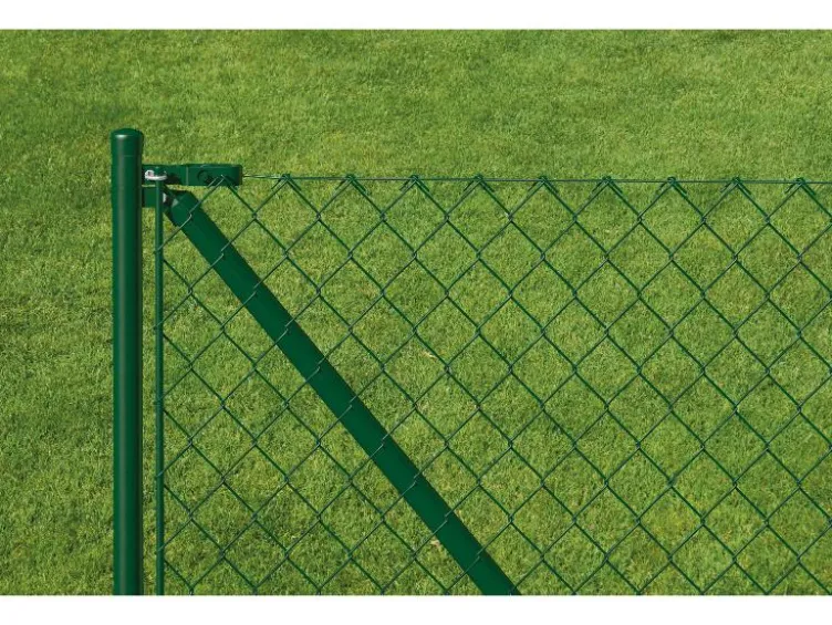 Set Maschendrahtzaun zum Einbetonieren, 25 m, grün