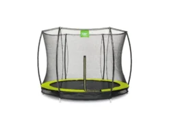 Silhouette Bodentrampolin mit Sicherheitsnetz