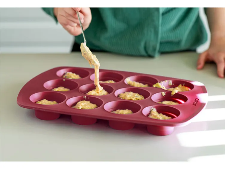 Silikon-Muffinform, für 12 Muffins