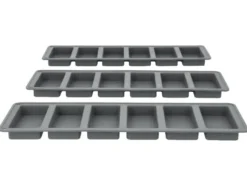 Silikon-Riegelformen-Set / Silikon-Backmatten-Set, 3- bzw. 4-teilig