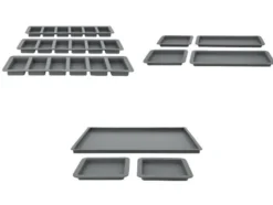 Silikon-Riegelformen-Set / Silikon-Backmatten-Set, 3- bzw. 4-teilig