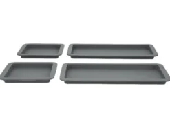 Silikon-Riegelformen-Set / Silikon-Backmatten-Set, 3- bzw. 4-teilig