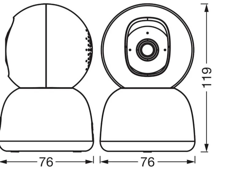 Smart Wifi 360 Camera Weiß