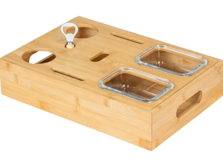 Snackbar mit Glasschalen