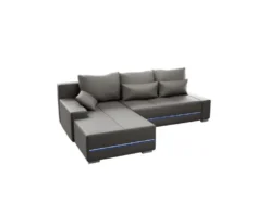 Sofa »Davos«, mit Ottomane und LED-Licht