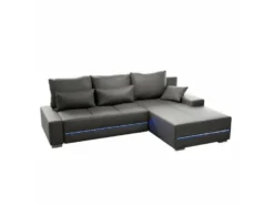 Sofa »Davos«, mit Ottomane und LED-Licht