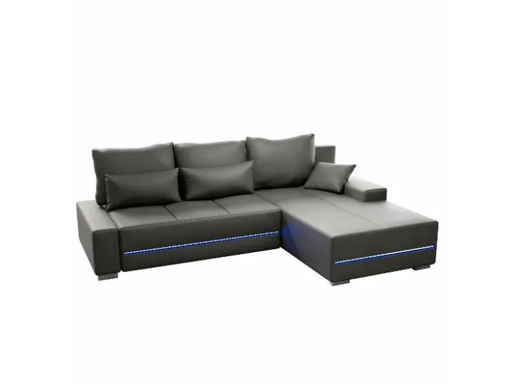 Sofa »Davos«, mit Ottomane und LED-Licht