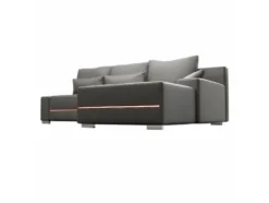 Sofa »Davos«, mit Ottomane und LED-Licht