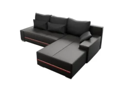 Sofa »Davos«, mit Ottomane und LED-Licht