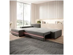 Sofa »Davos«, mit Ottomane und LED-Licht