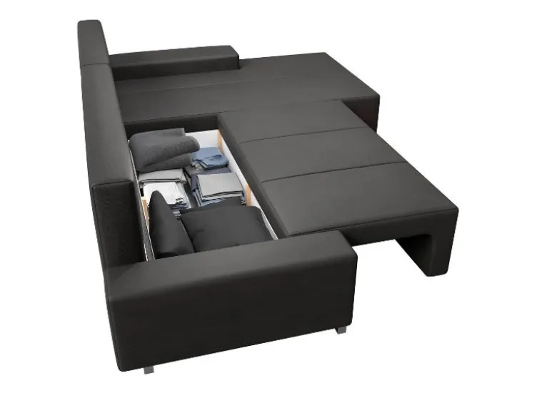 Sofa »Davos«, mit Ottomane und LED-Licht