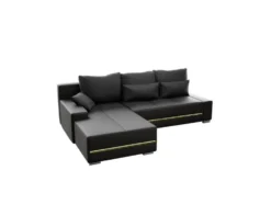Sofa »Davos«, mit Ottomane und LED-Licht