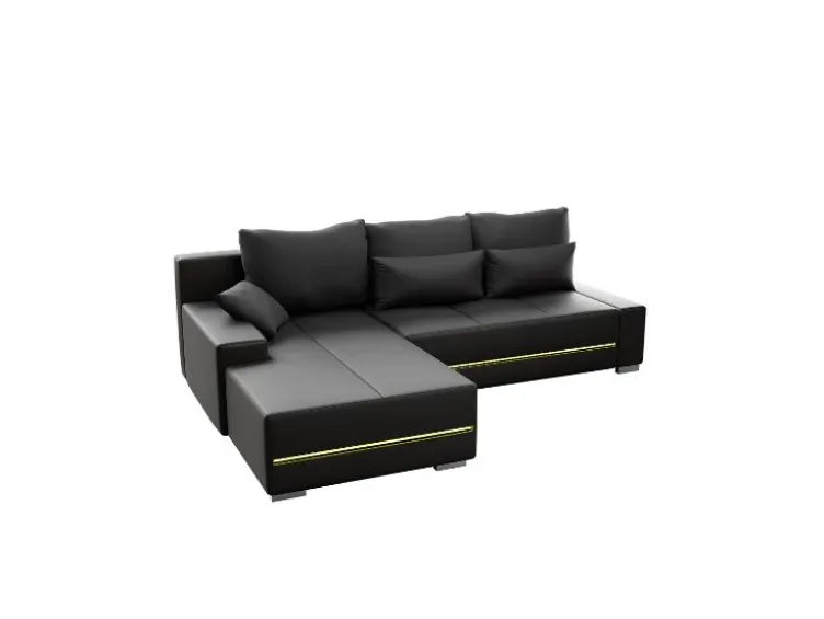 Sofa »Davos«, mit Ottomane und LED-Licht