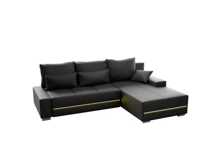 Sofa »Davos«, mit Ottomane und LED-Licht