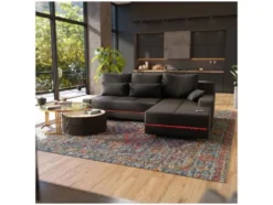Sofa »Davos«, mit Ottomane und LED-Licht