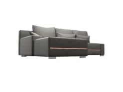 Sofa »Davos«, mit Ottomane und LED-Licht