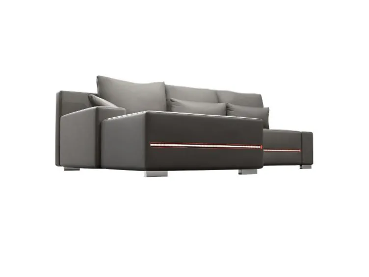 Sofa »Davos«, mit Ottomane und LED-Licht
